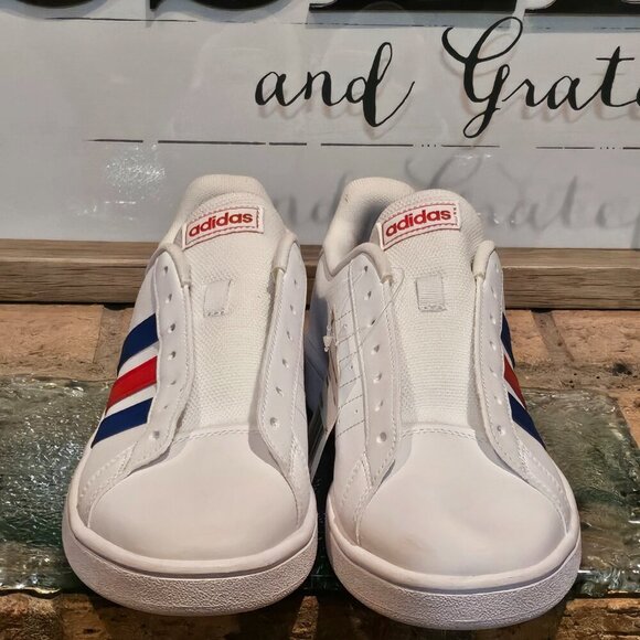 Adidas Men's Grand Court Base Red White Blue Mens Sz 7 | Wmn 8.5 #EE7901 - Picture 3 of 9